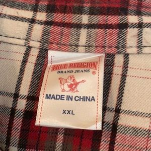 True Religion soft light Flannel Shirt